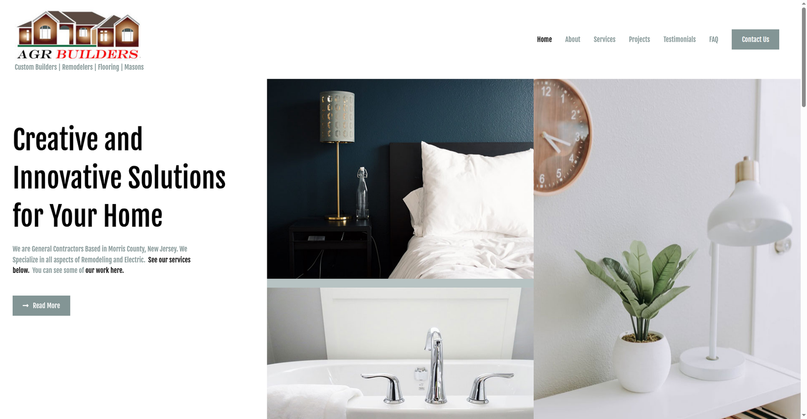 AGR Builders homepage