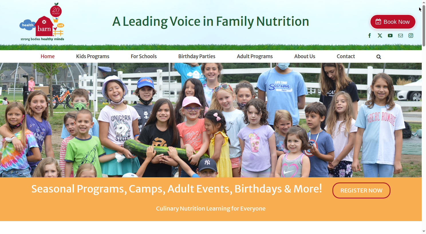 HealthBarn USA homepage