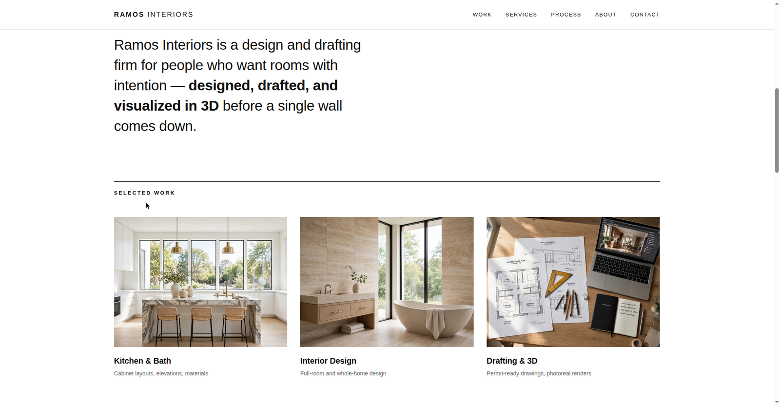 Ramos Interiors homepage